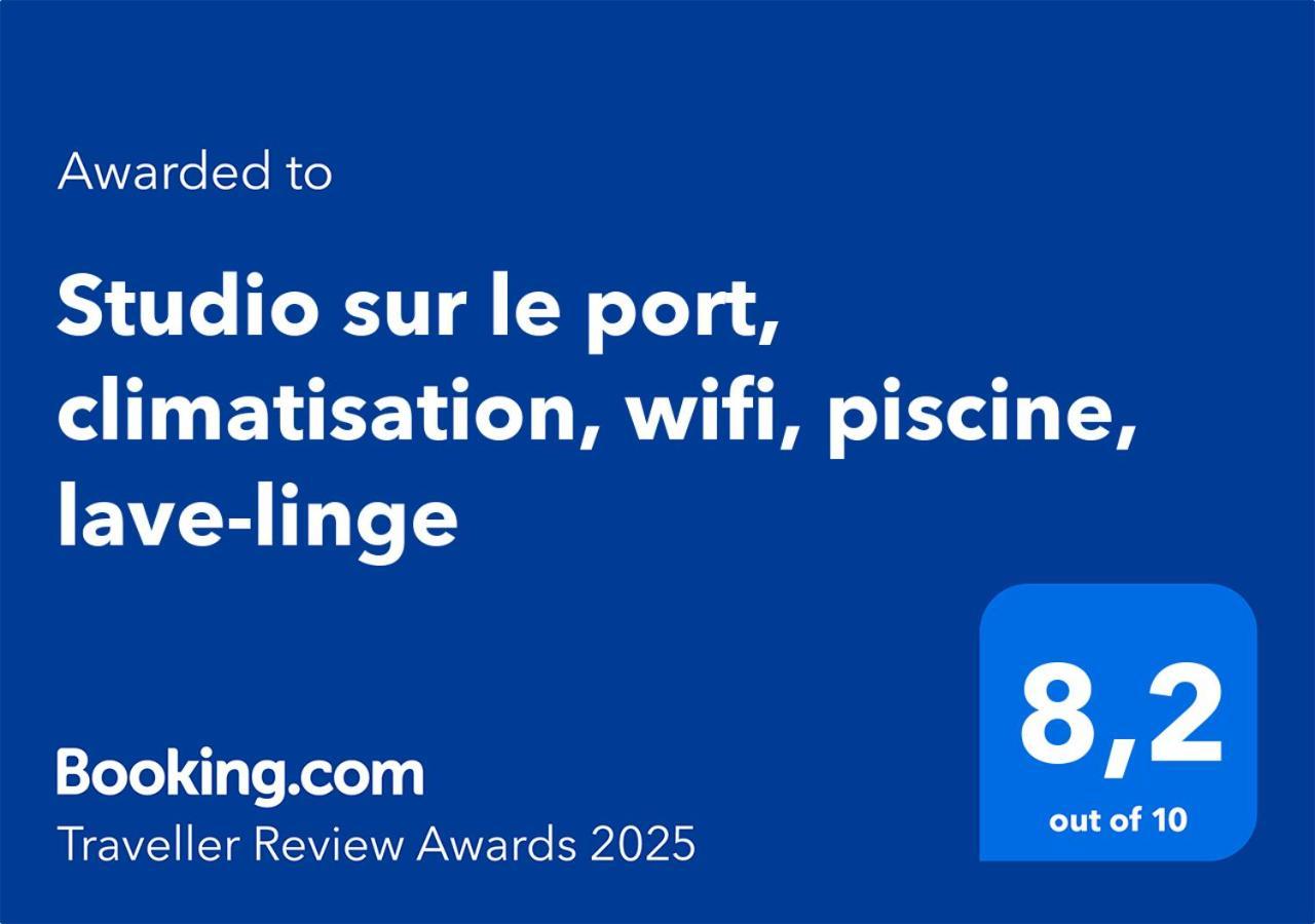 Studio Sur Le Port, Climatisation, Wifi, Piscine, Lave-Linge Gruissan Bagian luar foto